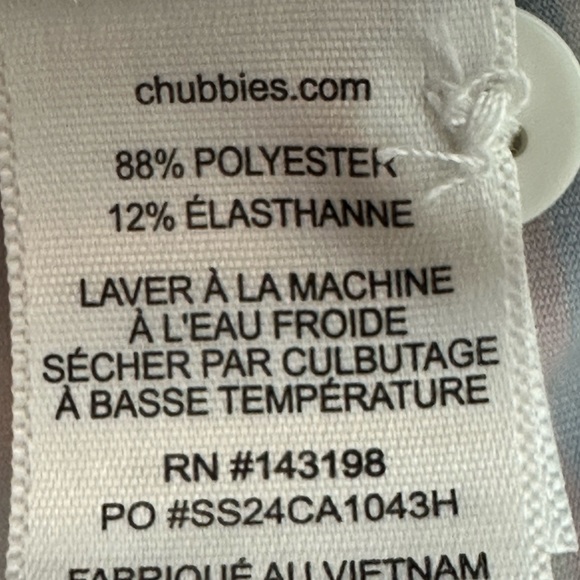 Chubbies Polo Striped Golf Shirt Men's XL Red White Blue Summer Vacation - Picture 10 of 10